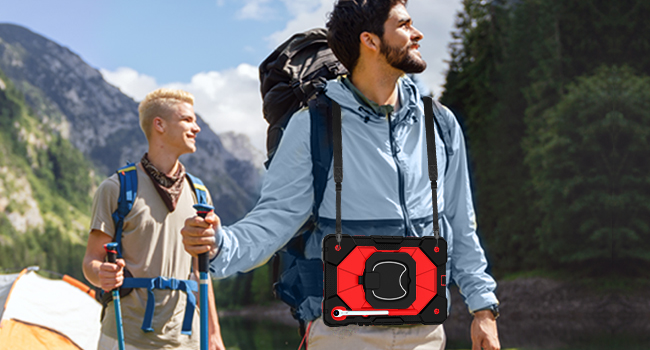 WESOROL Samsung Galaxy Tab S10 FE/ S9 FE/ S9 5G Case with  Adjustable Shoulder Strap