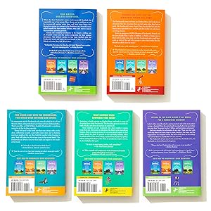 Back covers of books from boxed set