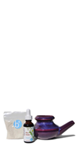 pot sinus nasal neti nose saline spray salt inhaler rinse oil packets solution kids oils