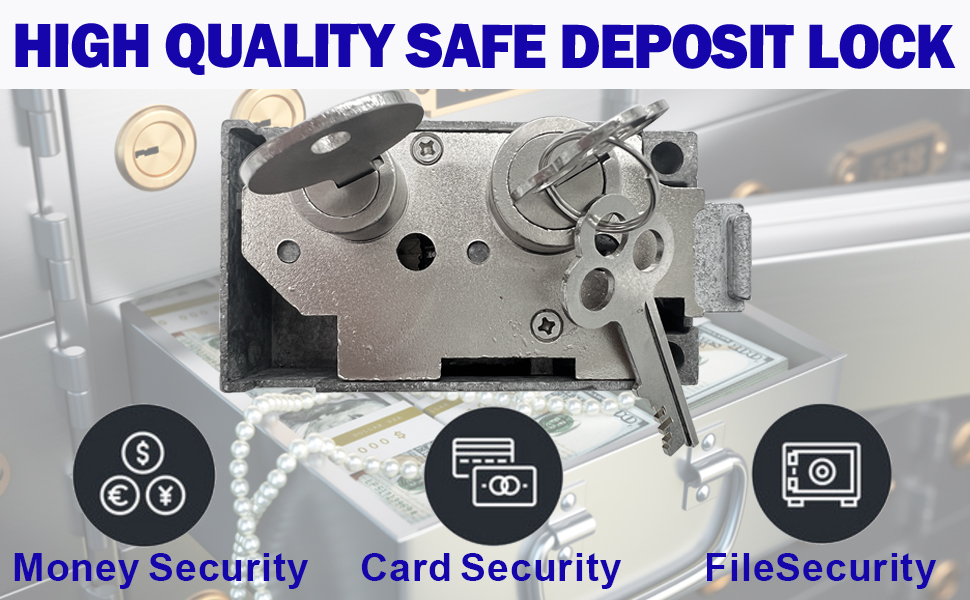 High Security Safe Deposit Box Lock Replace/Double Nose Safe Deposit