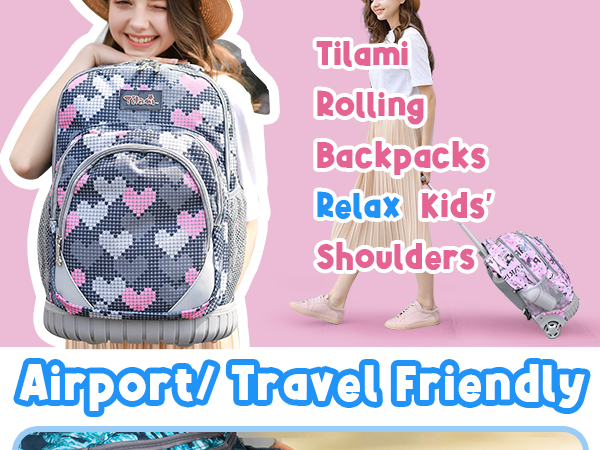 tilami rolling backpack