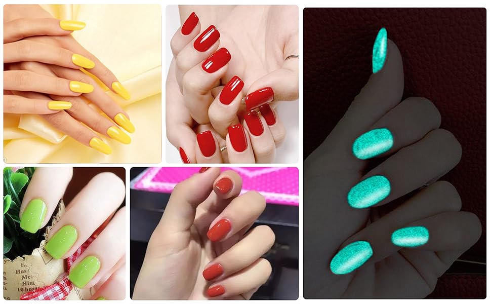 Bright Color Nail Stickers Full Nail Wraps for Women Nail Art