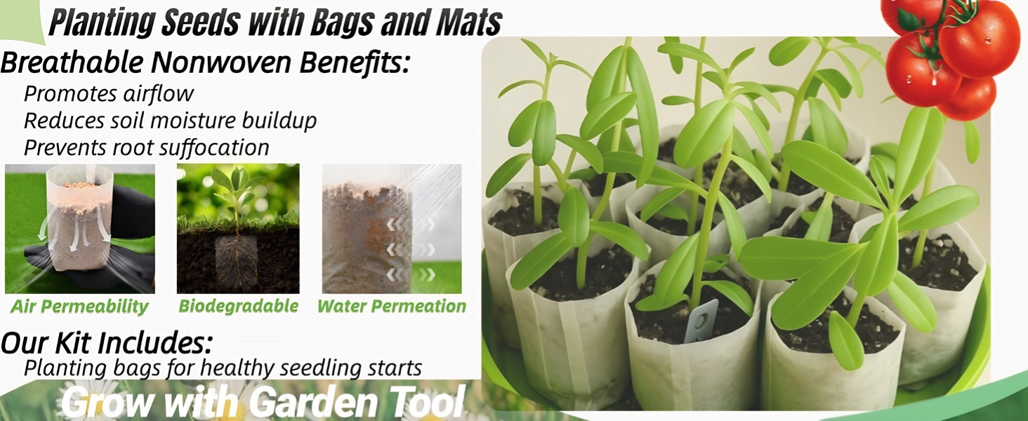 Planting Seeds with Bags and Mats