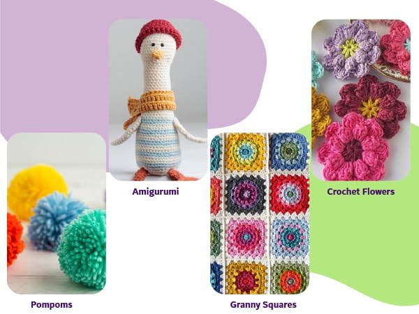 20 Acrylic Yarn Skeins Bright Bold and Colorful Crochet Yarn for Knitting and Crocheting