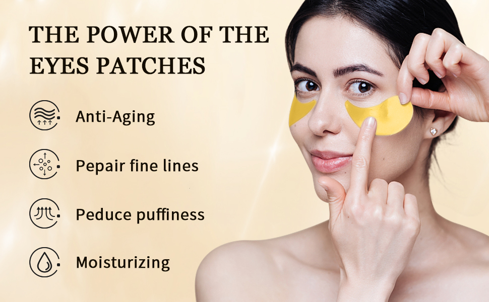 Under Eye Mask, 24k Gold Under Eye Patches, Moisturizing & Hydrating