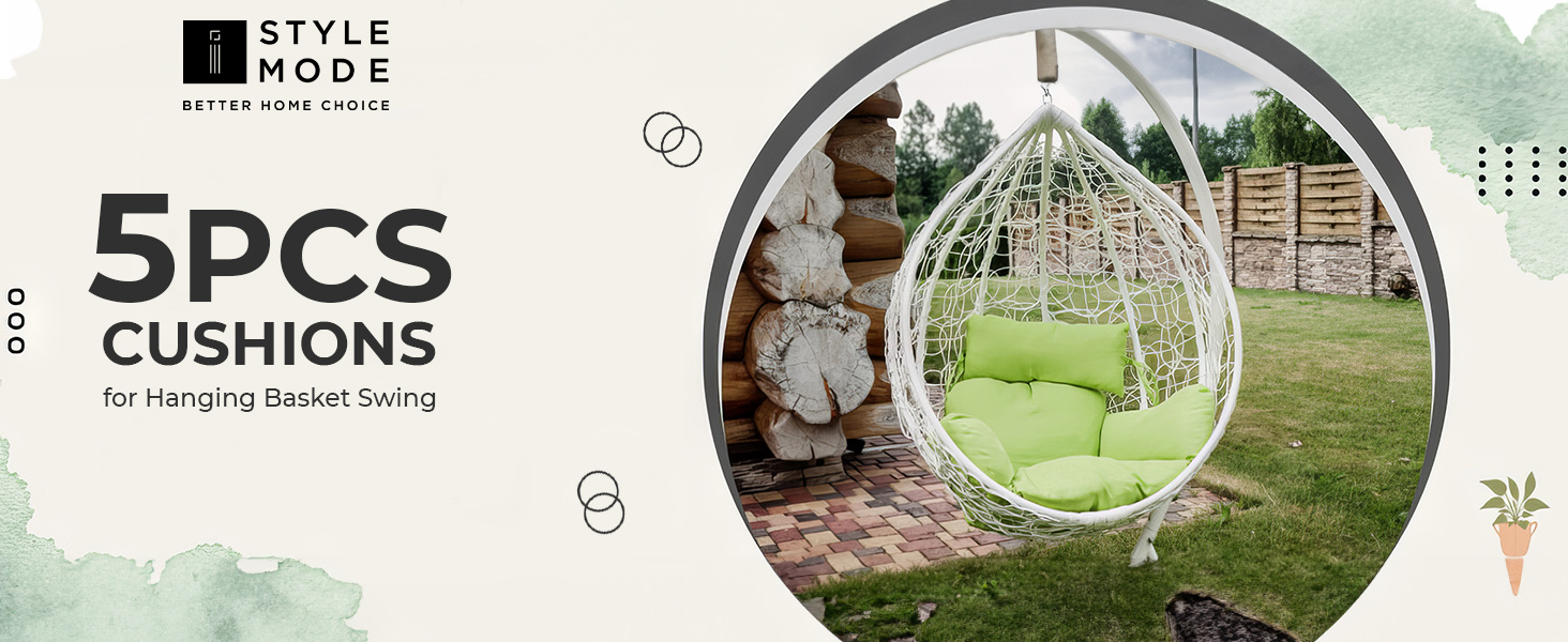 Swing Egg Chair Replacement Cushion, Foldable WaterResistant Hanging