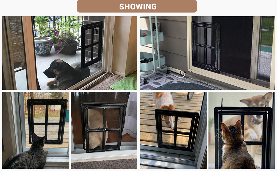 Namsan Pet Screen Door 12x16 Inches Dog Door for Screen Door Sliding