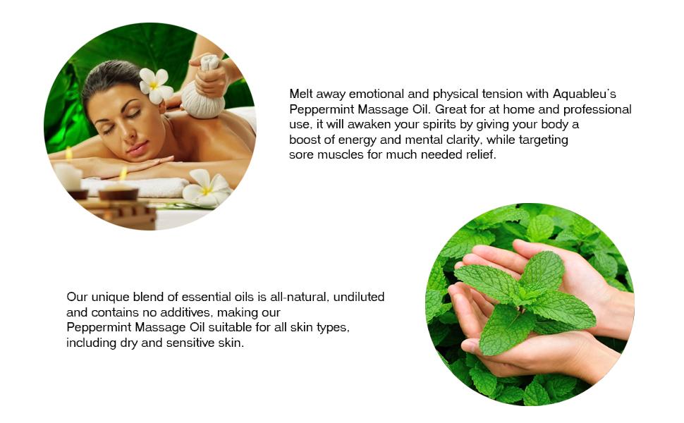 peppermint massage oil for massage therapy