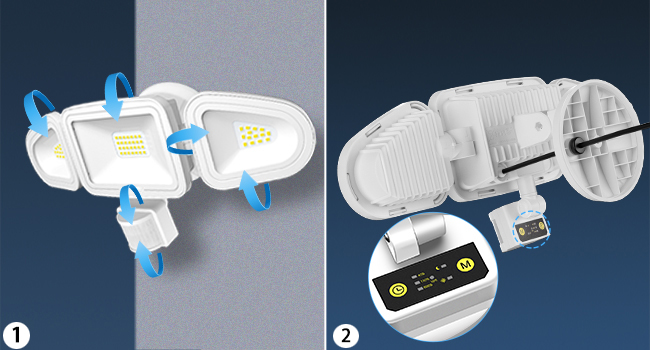 motion sensor flood light outdoor