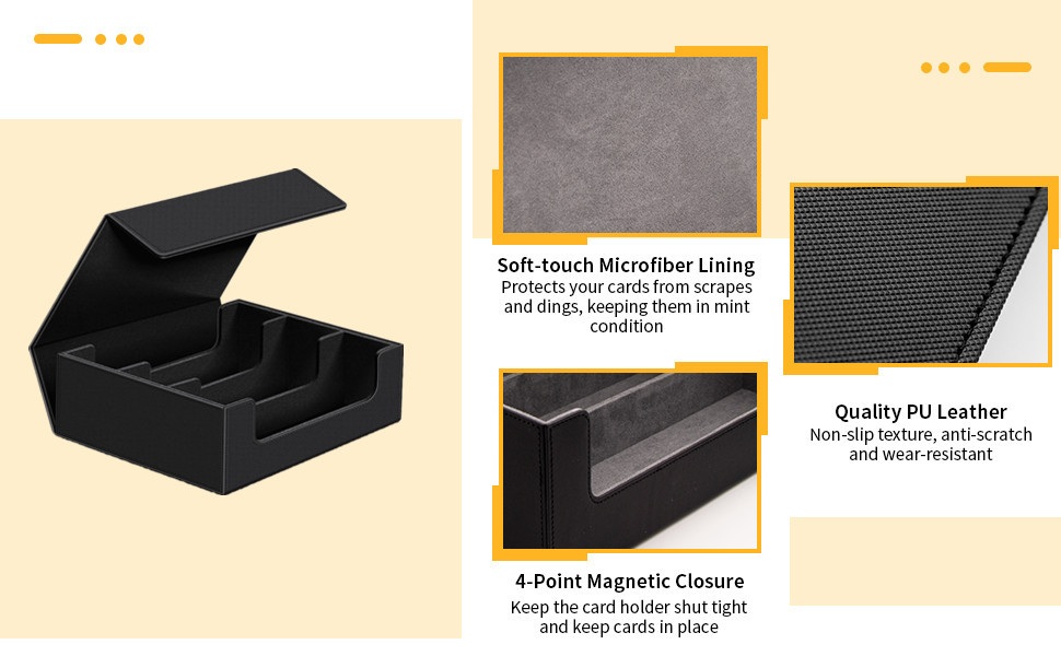 1800+ Trading Card Storage Box, Closure Toploaders