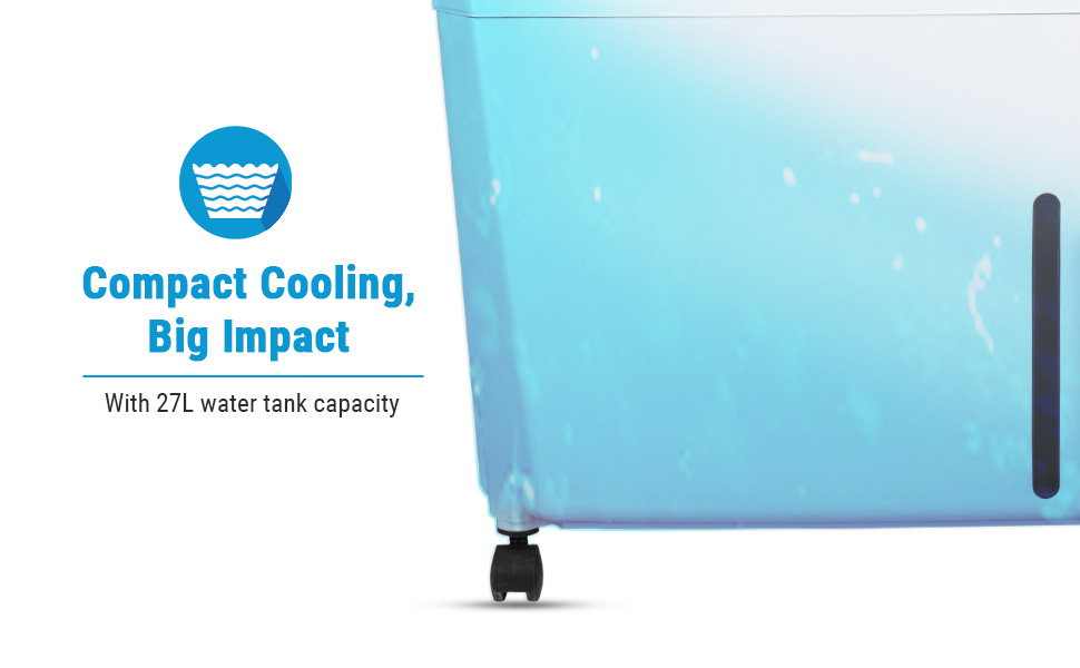 Symphony Ice Cube 27 Personal Air Cooler For Home with Powerful Fan, 3