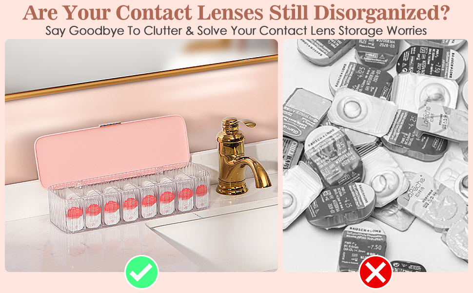 Large Capacity Cosmetic Contact Lens Case