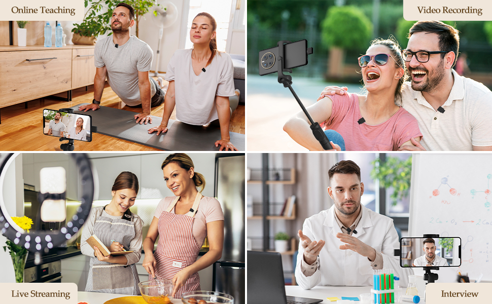 Wireless Lavalier Microphone for Multiple Occasions