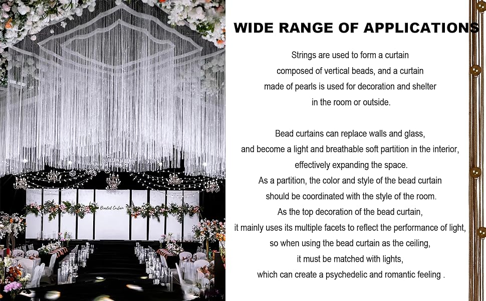 YIIBAII Beaded Curtain Beaded Curtains for Doorways