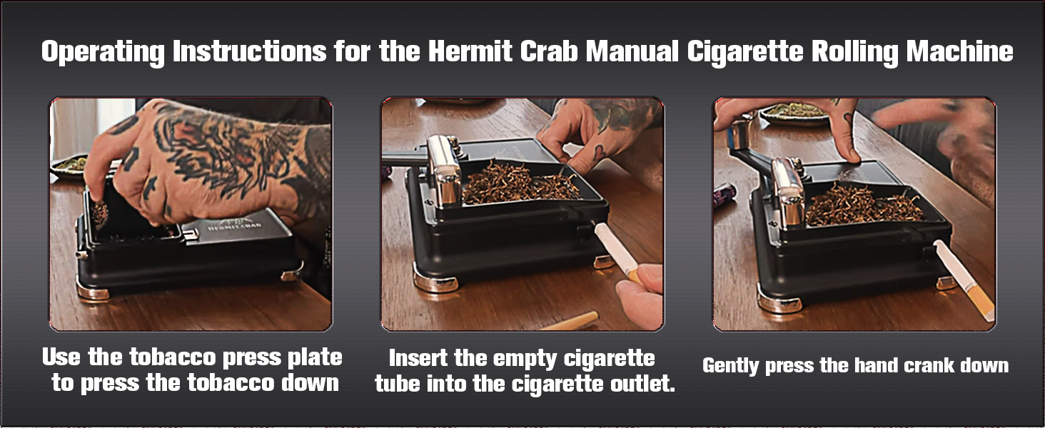 Hermit Crab Cigarette Rolling Machine User Manual