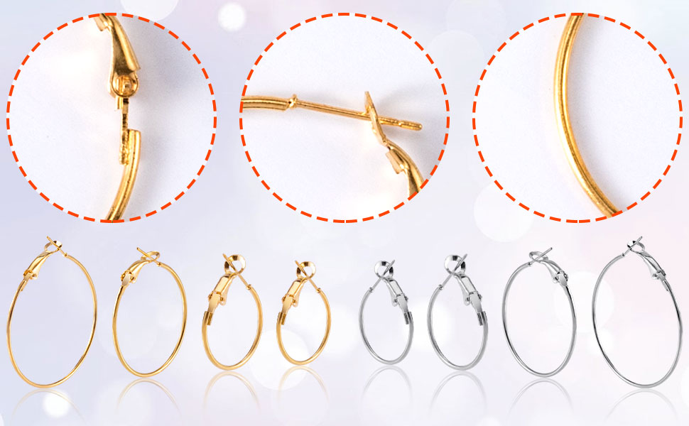 Pndeyo Hoop Earrings Findings
