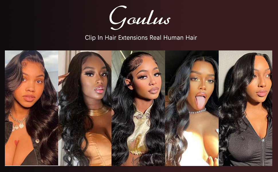 ------------------------------Clip In Hair Extensions Real Human Hair------------------------------