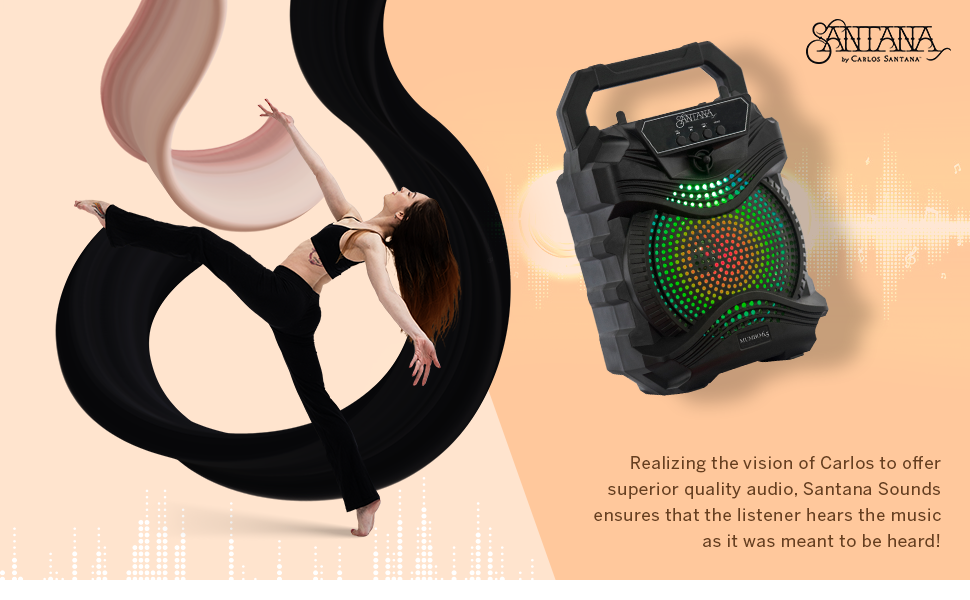 Santana Mumbo by Carlos Santana, 4807W Portable Bluetooth