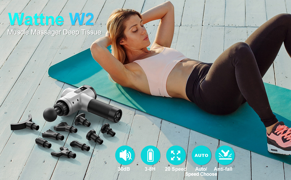 ウエイトトレーニング MASSAGE GUN Muscle Massage Gun Deep Tissue Percussion Massager