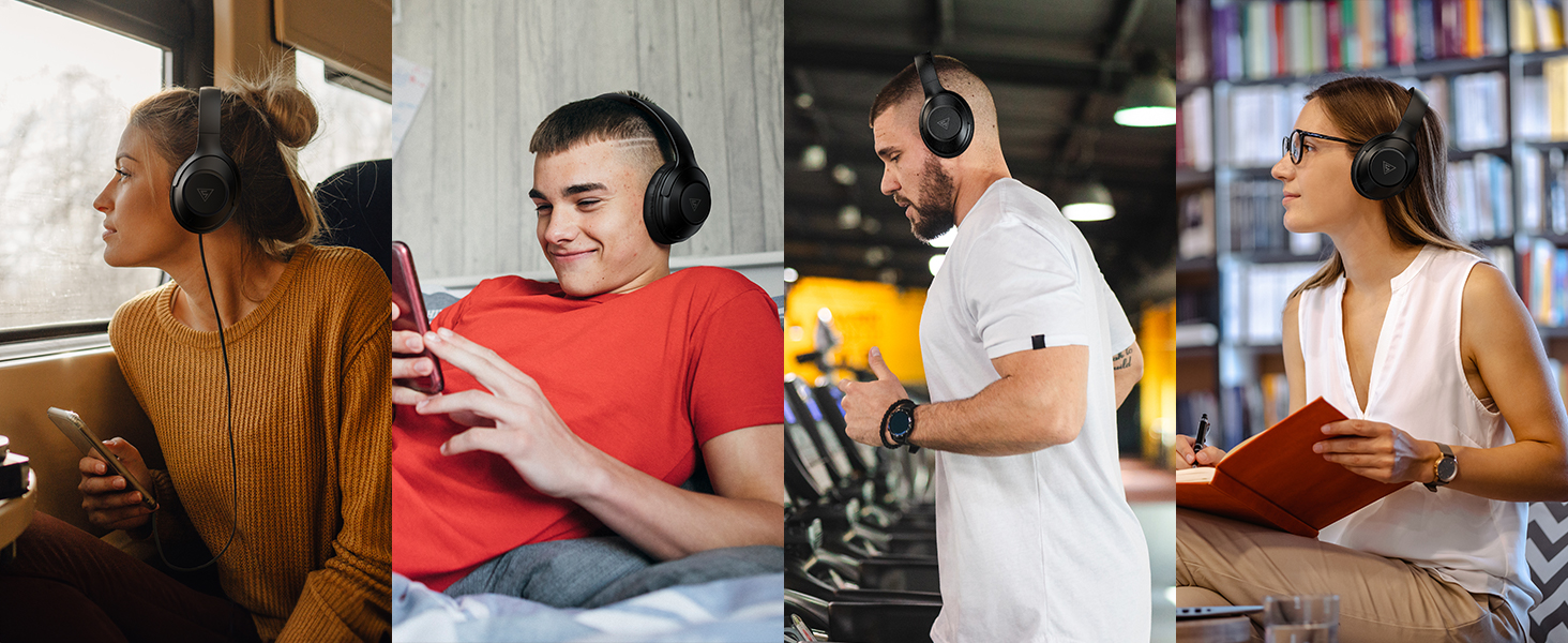 Wireless bluetooth headphoens