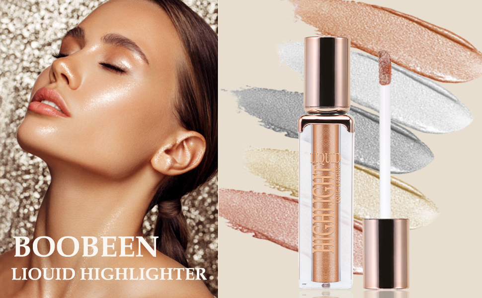 Amazon | Boobeenリキッドグリッターハイライター、ウォーター