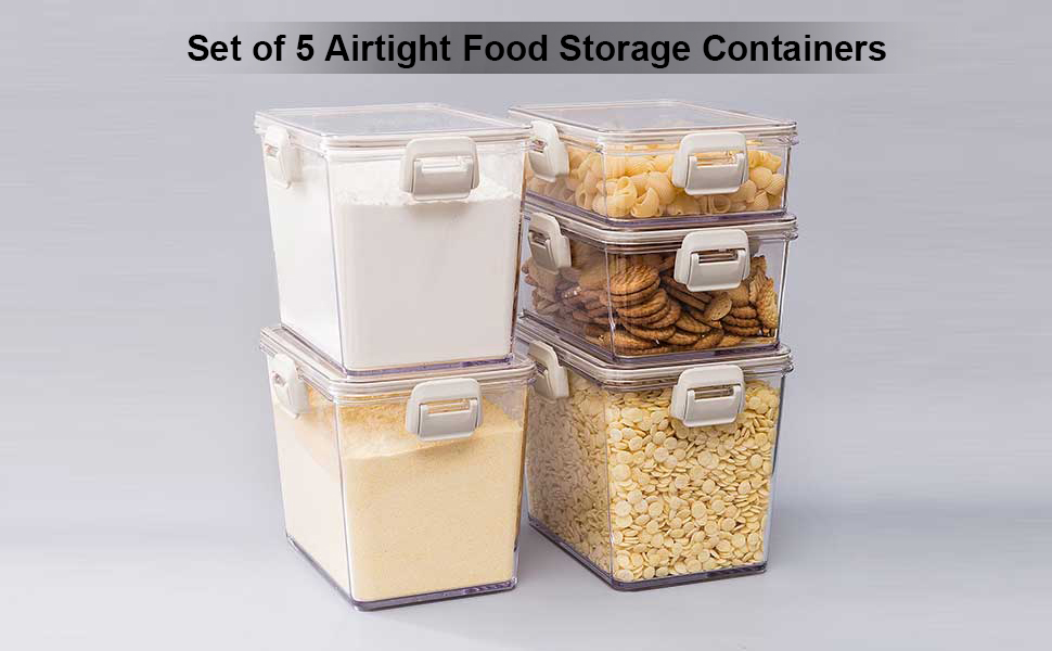 Ettori Kitchen Containers Storage Set Airtight Flour and
