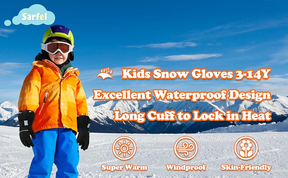 kids winter gloves kids snow gloves for kids ski gloves kids gloves waterproof boys gloves