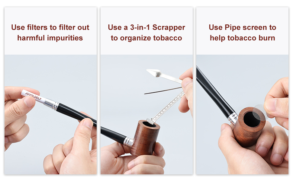 how to use the wooden pipe