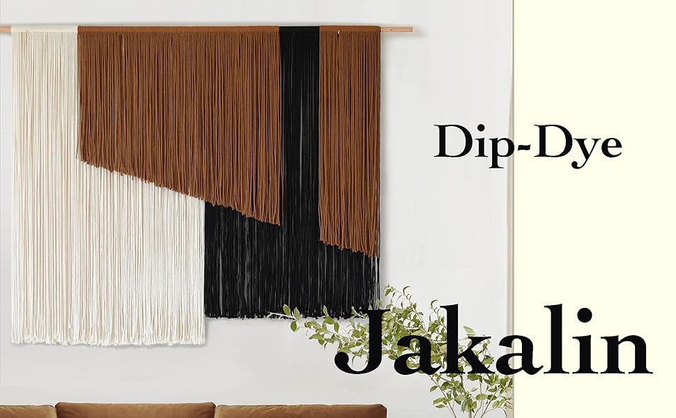 brown wall hanging macrame