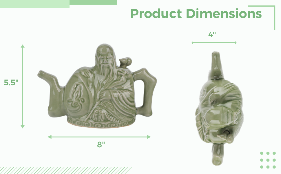 Assassins Teapot, Prank Magic Trick Teapot, Chinese