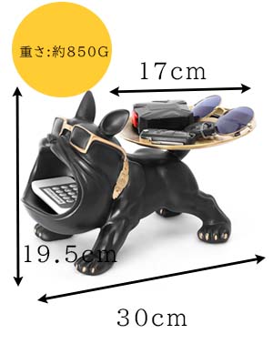 Amazon.co.jp: Famihot 大きな口フレンチブルドック 置物 多機能