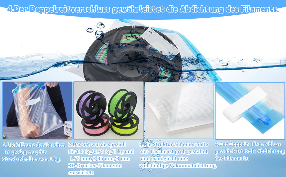 filament-vakuumbeutel vakuum filament 3d drucker filament pla 175 mm gf filament filament vacuum bag