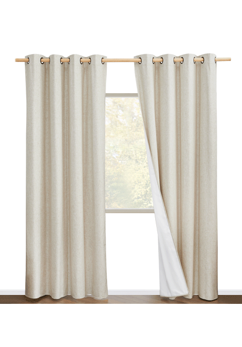 RIDEAUX OCCULTANTS EN LIN POUR CHAMBRE SALON