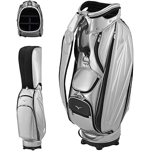 MIZUNOミズノ キャディバッグ　5LJC2233 シルバー 美品 JPX キャディバッグ(【男性】キャディバッグ)|JPX(ミズノ