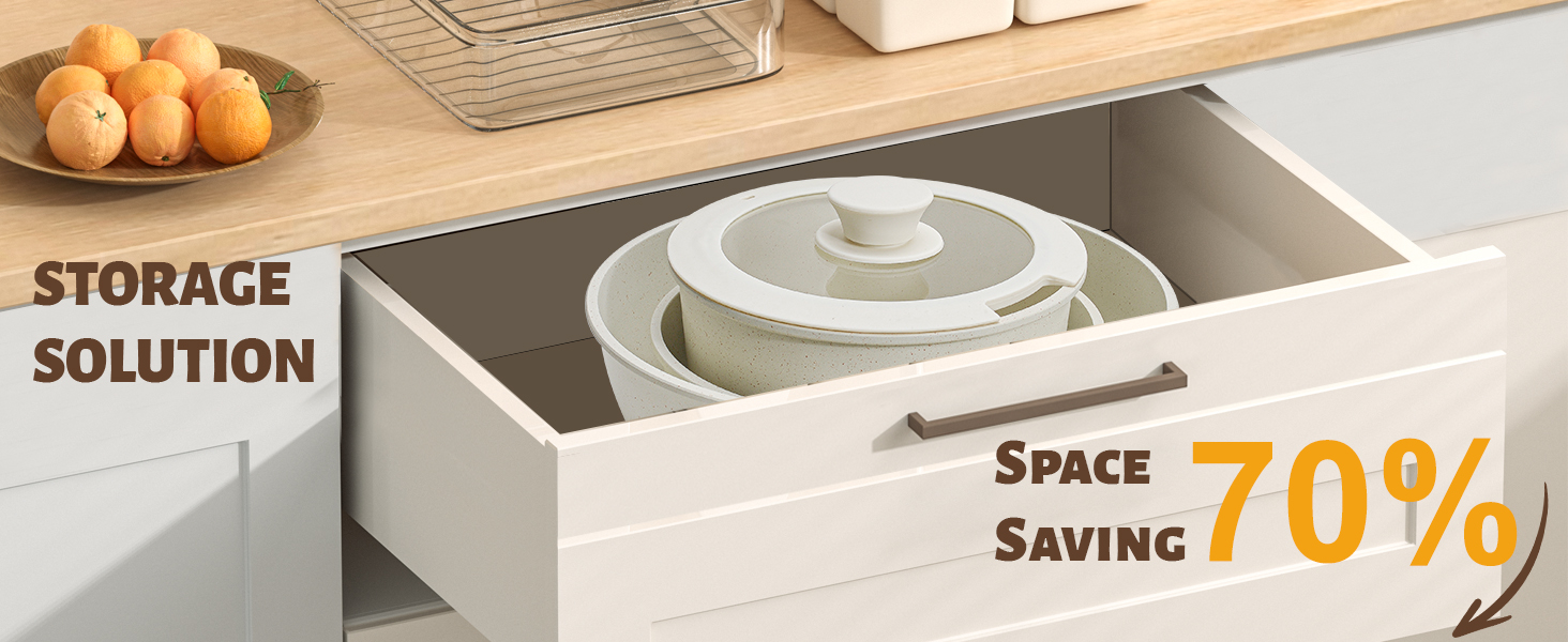 Storage solution space saving 70%