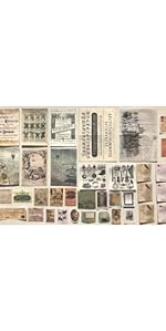 Renaissance junk journal ephemera paper stickers