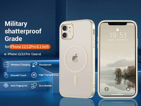 Amazon.com: SUPFINE Magnetic for iPhone 12 Case/iPhone 12