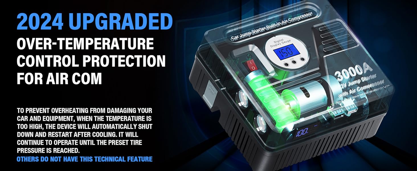 car jump starter with air compressor