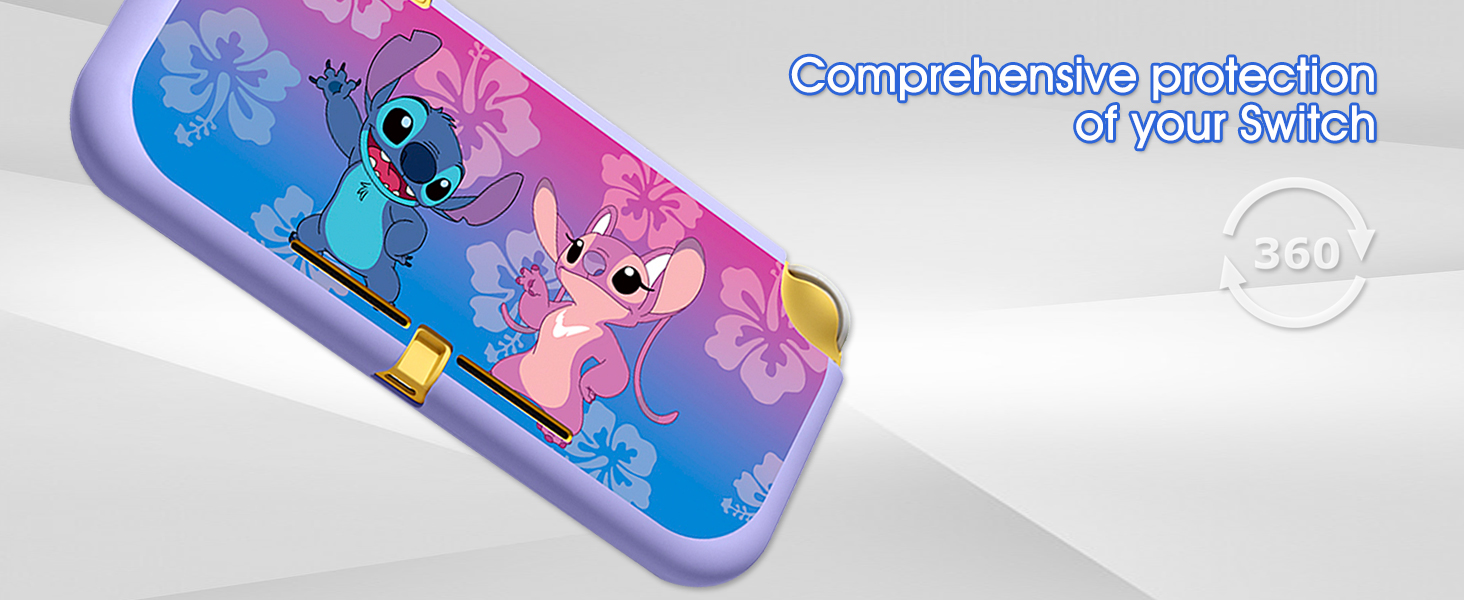 Switch lite Protective Case TPU Switch Cases Cute Kawaii Shell Dockable Case Cover