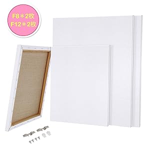 Amazon.co.jp: YTOPRO キャンバス F12 F8 麻綿 油絵 張り