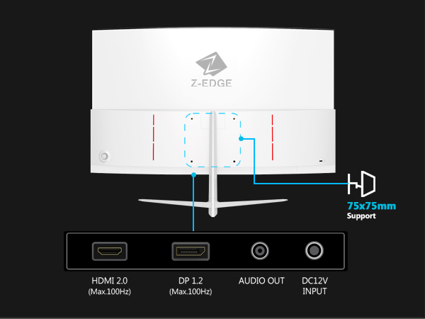 ❁︎くらーらページ❁ Amazon.com: Z-Edge 24-inch Curved Gaming Monitor, Full HD