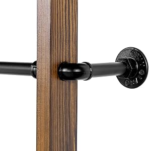 4-Tier Wall Mounted Towel Rack Ladder with Top Storage Shelf