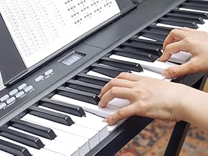 Amazon | Starfavor 電子ピアノ88鍵盤 折り畳み式 充電型 198 種音色