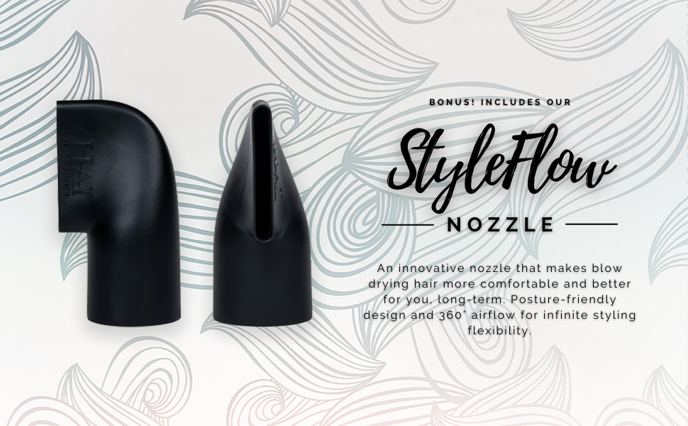 Air Lux Pro Blow Dryer & StyleFlow Blow Dryer Nozzle