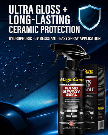 マジックジェム Amazon.com: Magic Gem Nano Ceramic Car Coating Spray, Quick Effect