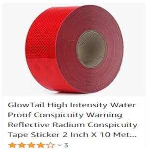 GlowTail red reflective tape