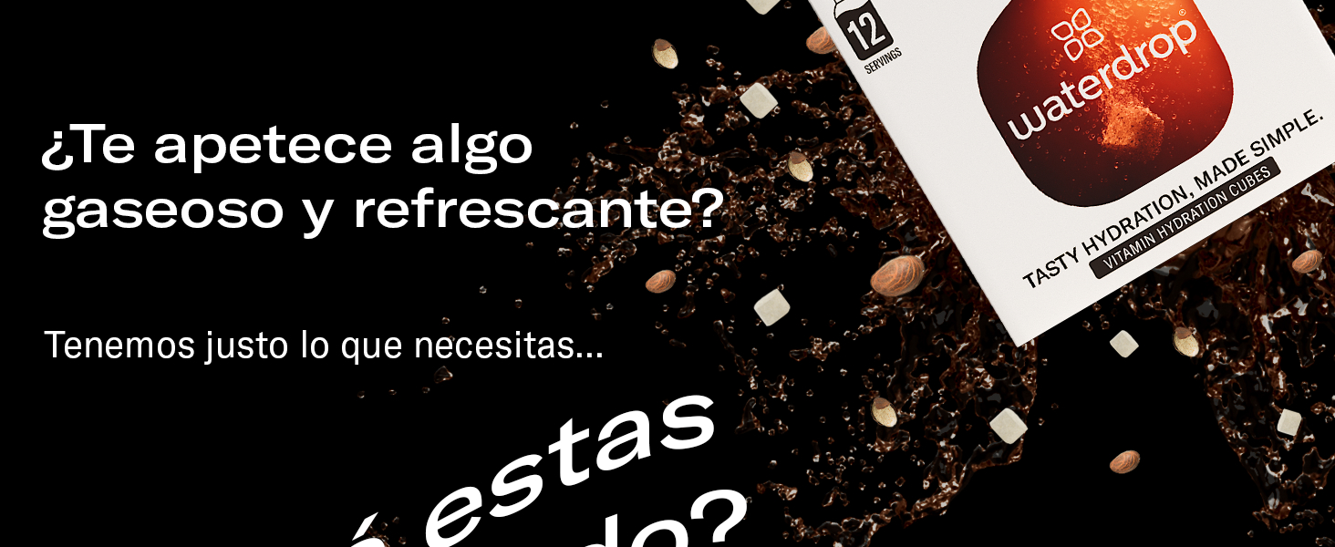 waterdrop cola bebida refresco soda cocacola sin azúcar vitaminas agua wateerdrop soda cubito 