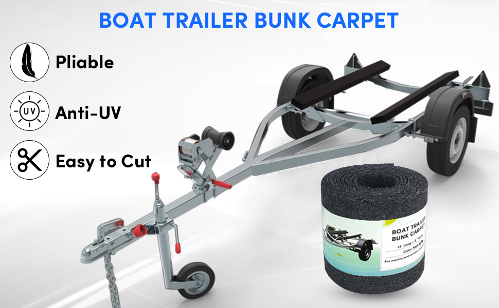 Bunk Carpet for Boat Trailers Boat Bunk Carpet 8in Wide x