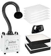 Solder Fume Extractor, DTF Smoker Purifier, 100W, Low-Noise, 3-Stage Filters Adjustable Speeds Wi...