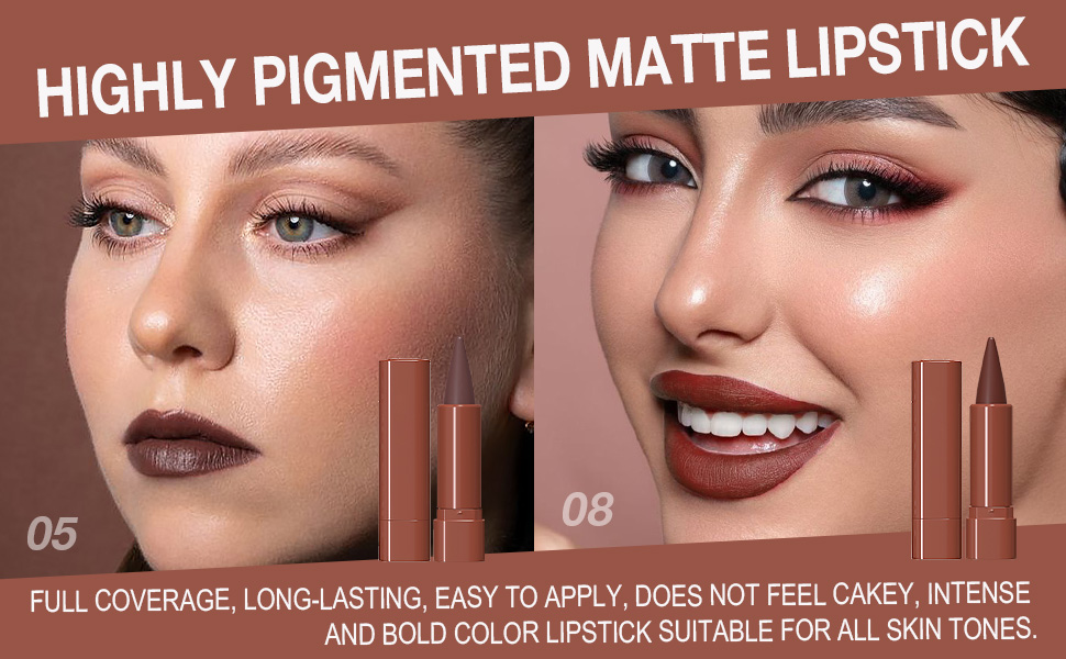 BINGBRUSH Matte Longwear Lipstick and Lip Liner Set